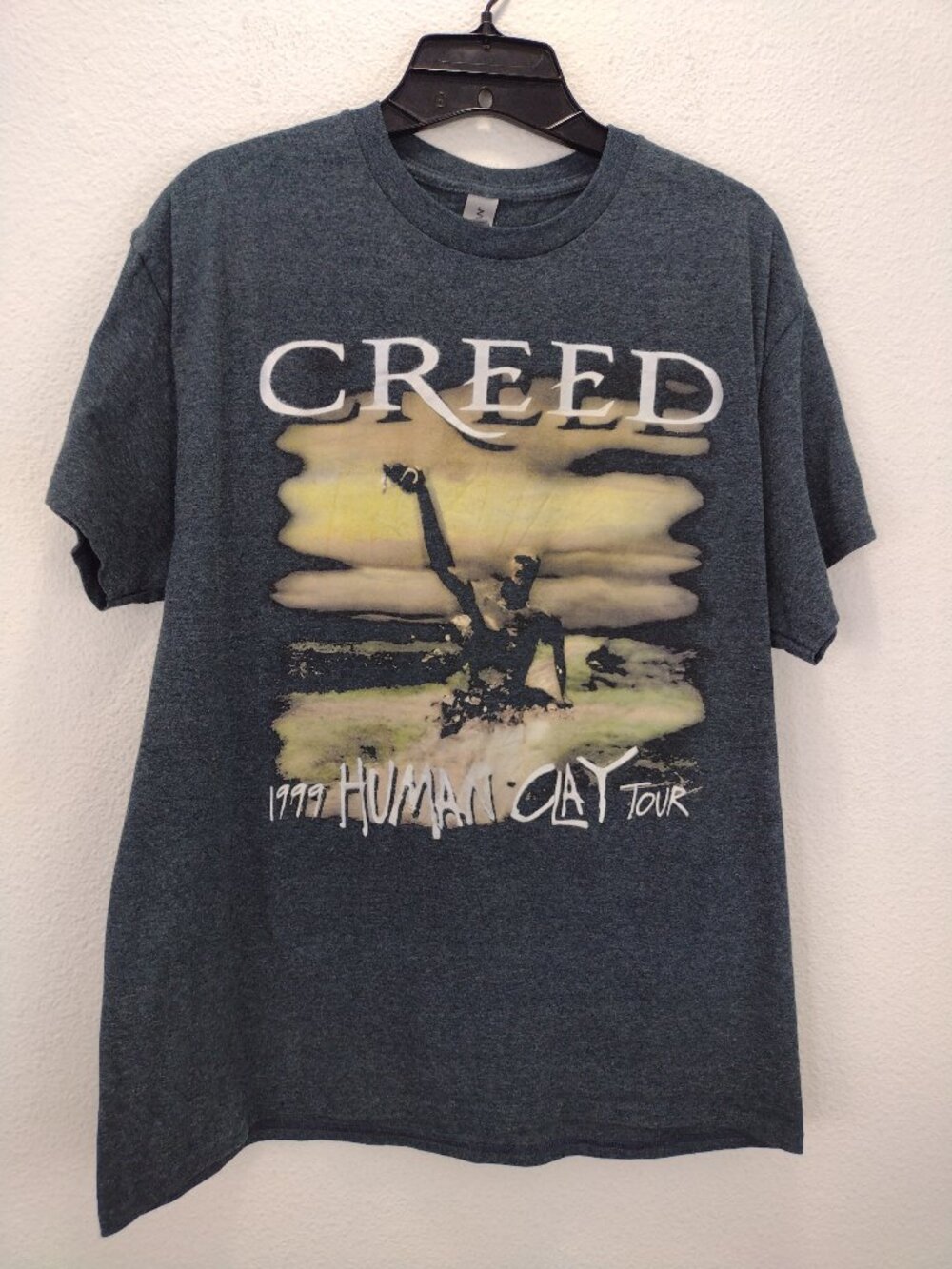 Gildan Creed Human Clay Tour T-Shirt Men's Gray Large